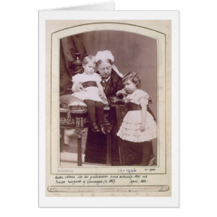 Queen Victoria (1819-1901) with her grandchildren,