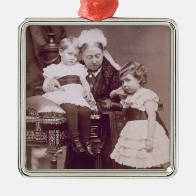 Queen Victoria (1819-1901) with her grandchildren, Metal Ornament (Front)