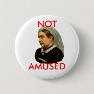 Queen Victoria 6 Cm Round Badge