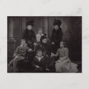 Queen Victoria and Battenberg Royal Family Postcard
