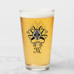 Queen Victoria Black Kraken Glass