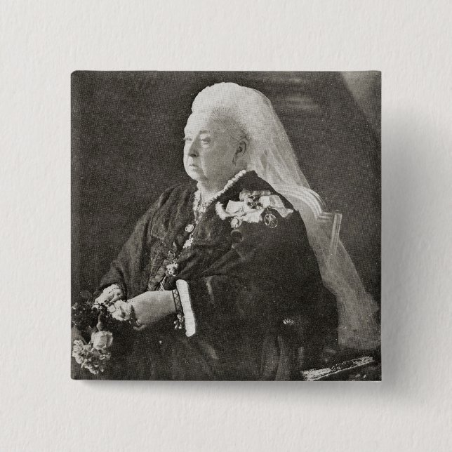 Queen Victoria  c.1899 15 Cm Square Badge (Front)