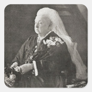 Queen Victoria c.1899 Square Sticker
