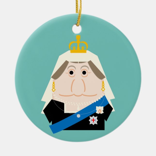 Queen Victoria Ceramic Ornament (Front)