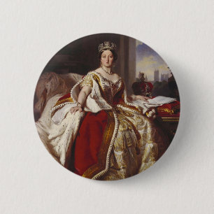 Queen Victoria: Coronation 6 Cm Round Badge