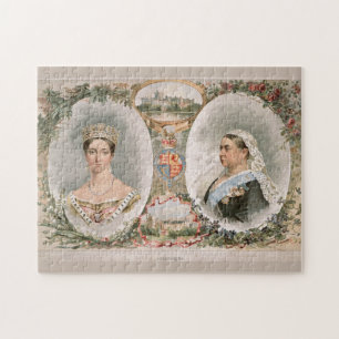 Queen Victoria Golden Jubilee Poster Jigsaw Puzzle