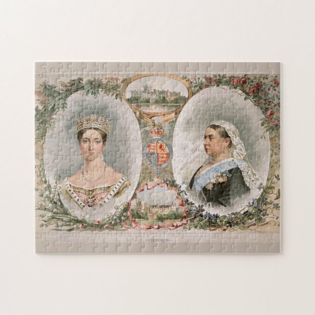 Queen Victoria Golden Jubilee Poster Jigsaw Puzzle (Horizontal)