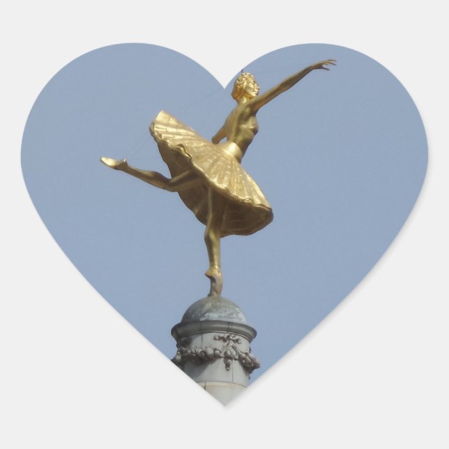 Queen Victoria Heart Sticker (Front)