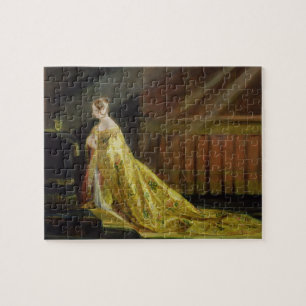 Queen Victoria in Her Coronation Robe, 1838 (oil o Jigsaw Puzzle
