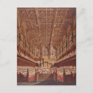 Queen Victoria in the House of Lords Postcard