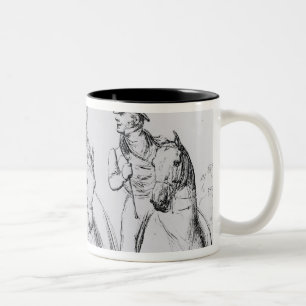 Queen Victoria, Lord Melbourne and Lord Russell Two-Tone Coffee Mug