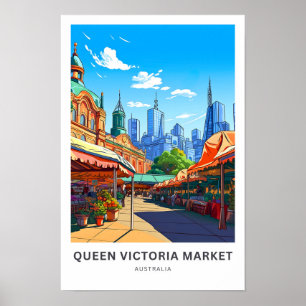 Queen Victoria Market Australia Travel Print