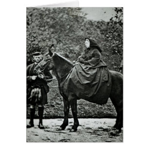 Queen Victoria on horseback at Balmoral , 1863