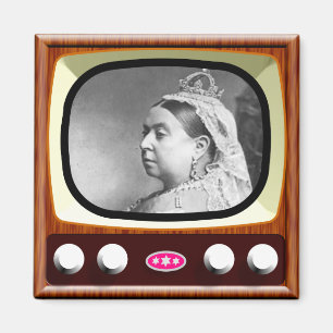 Queen Victoria on Retro TV Magnet