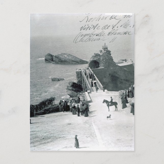 Queen Victoria on the French Coast Postcard (Front)