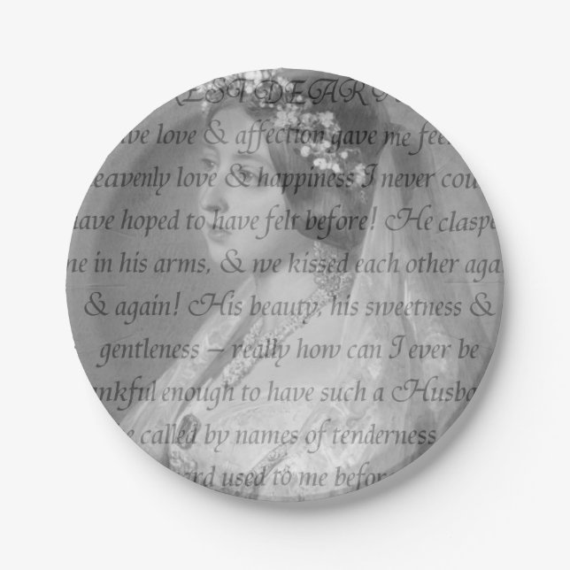 Queen Victoria Quote Paper Plate (Front)