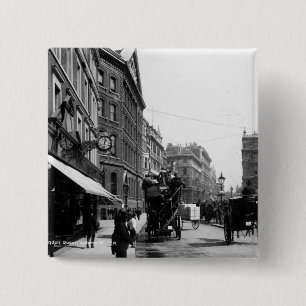 Queen Victoria Street, London, c.1891 15 Cm Square Badge