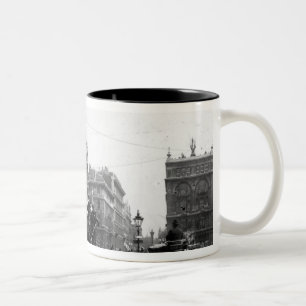 Queen Victoria Street, London, c.1891 Two-Tone Coffee Mug
