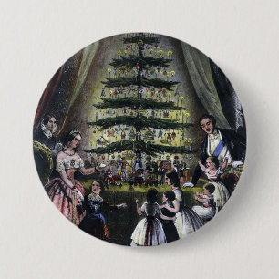 Queen Victoria's Christmas Tree 7.5 Cm Round Badge