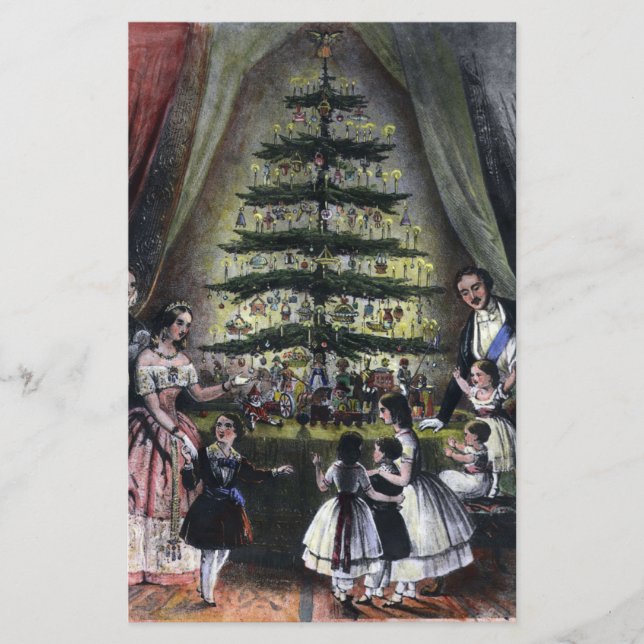 Queen Victoria's Christmas Tree Stationery (Front)