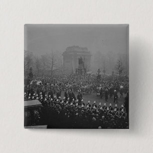 Queen Victoria's funeral cortege 15 Cm Square Badge