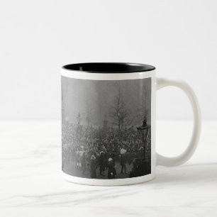 Queen Victoria's funeral cortege Two-Tone Coffee Mug