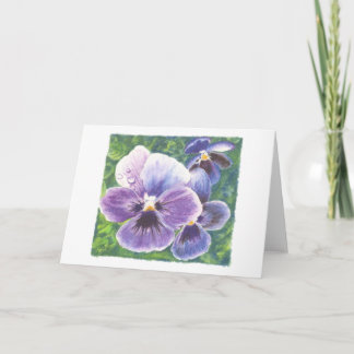 Queen Violet watercolor art greeting card