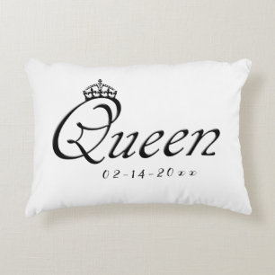Queen with Crown Decorative Cushion