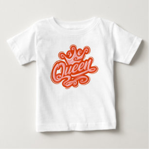Queen With Crown, Typography Design Baby T-Shirt