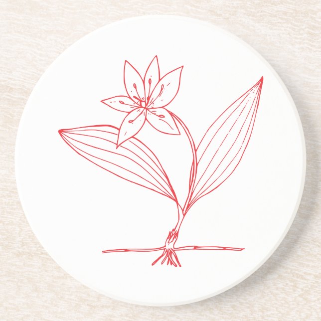 Queencup Beadlily Coaster (Front)