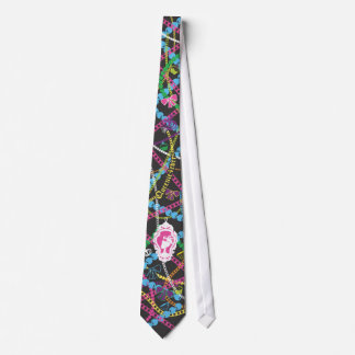 Queenie4ever Black Royal Tea Party Charm Tie