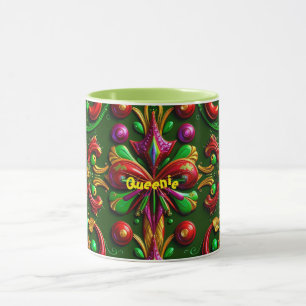 QUEENIE ~ CHRISTMAS ~ 3D ~ Multicolour ~ Mug