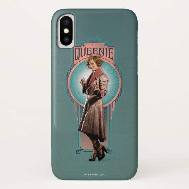 QUEENIE GOLDSTEIN™ Art Deco Panel Case-Mate iPhone Case (Back)