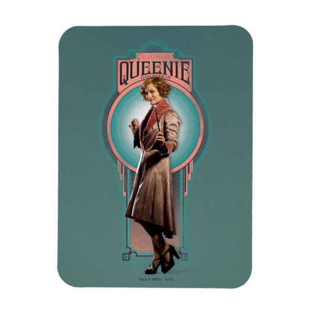 QUEENIE GOLDSTEIN™ Art Deco Panel Magnet (Vertical)