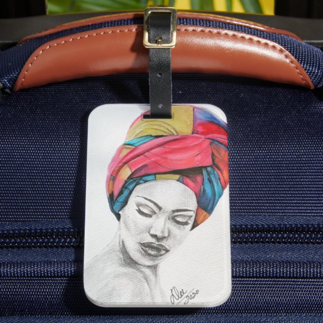 QUEENIFICENT Acrylic Luggage Tag (Front Insitu 2)