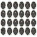 Queenline 8 oz Oval Honey Label with Honeycomb Bee