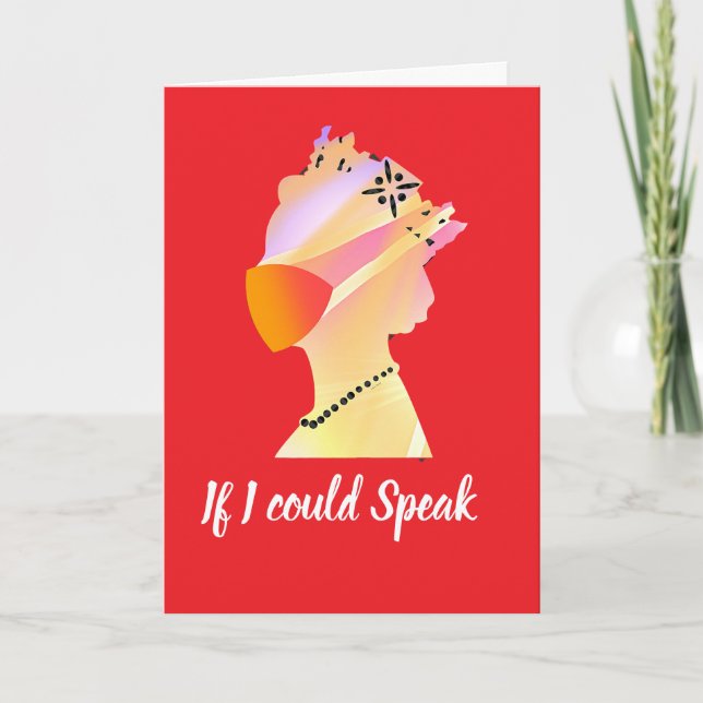 Queenly Birthday Greeting  Card (Front)