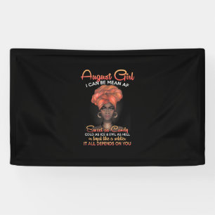 Queens Are Born In August Birthday Black Women Banner