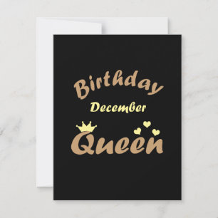 Queens are born in december card
