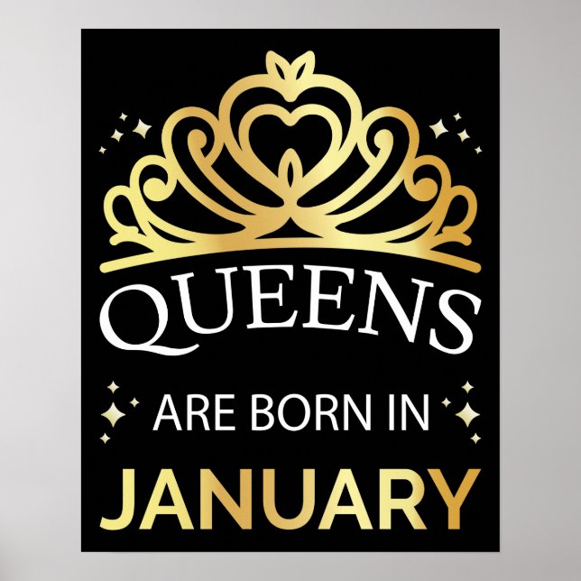 Queens Are Born In January I Poster (Front)