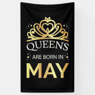 Queens Are Born In May I Banner