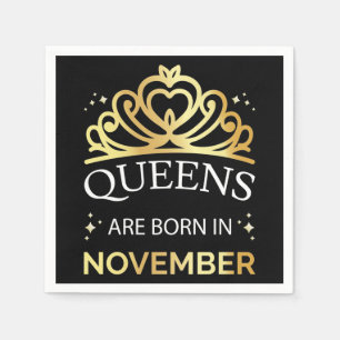 Queens Are Born In November I Napkins