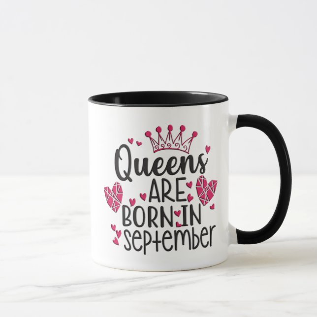 Queens Are Born In September Mug (Right)