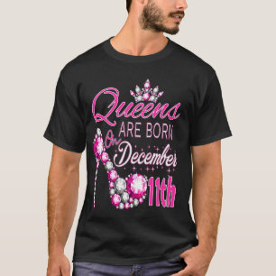 Queens Are Born On December 11th Capricorn Sagitta T-Shirt
