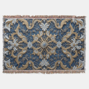 Queen's Bluish Embrace Throw Blanket