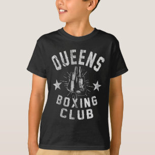 Queens Boxing Club - Vintage Distressed Boxer  T-Shirt