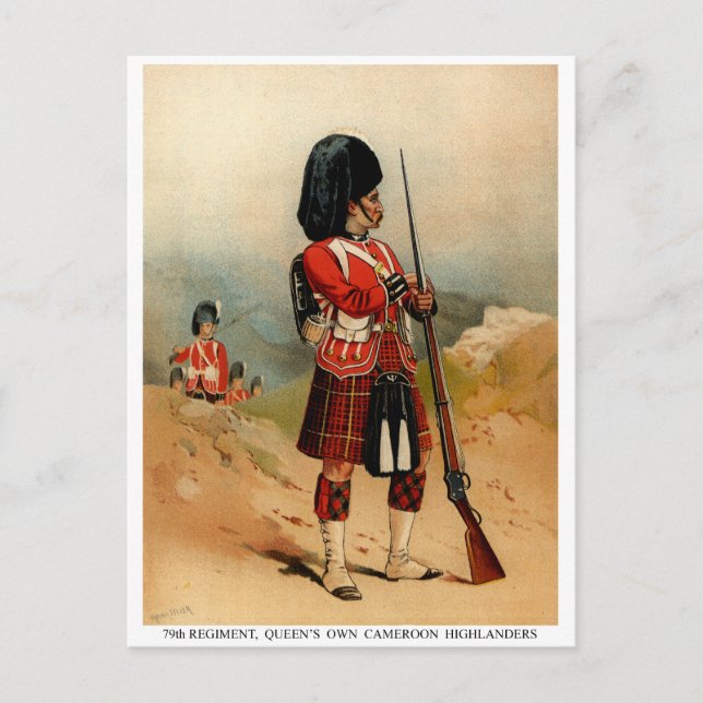 Queens Cameroon Highlanders Postcard (Front)