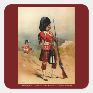 Queens Cameroon Highlanders Square Sticker