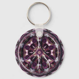 Queens Court Peace Keychain