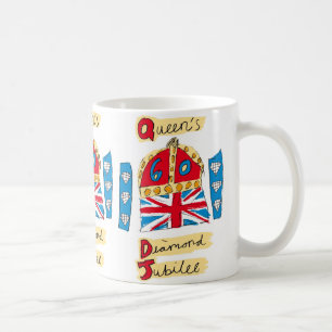 Queen's Diamond Jubilee Emblem Coffee Mug